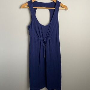Tommy Bahama RELAX Women's Navy Blue‎ Tank Top Peasant Dress Size Small